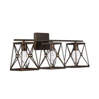  Adrian 3 Bulb Bathroom Lighting - Buffed Bronze