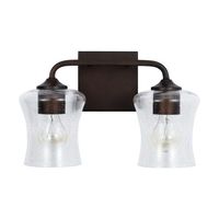 Bathroom Lighting (2 Bulbs) 14-1/4" Width Bathroom Lighting (2 Bulbs) 14-1/4" Width