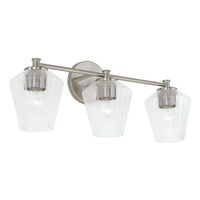  Beau 3 Bulb Bathroom Lighting - Brushed Nickel