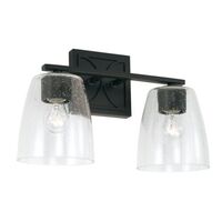  Sylvia 2 Bulb Bathroom Lighting - Matte Black