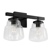  Dillon 2 Bulb Bathroom Lighting - Matte Black