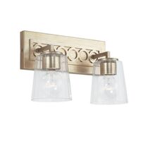  Isabella 2 Bulb Bathroom Lighting - Winter Gold