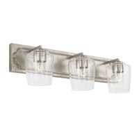  Merrick 3 Bulb Bathroom Lighting - Antique Silver