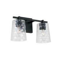  Burke 2 Bulb Bathroom Lighting - Matte Black