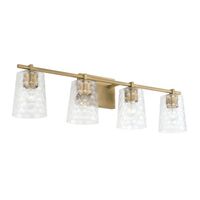  Burke 4 or More Bulb Bathroom Lighting - Aged Brass