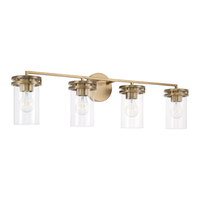  Fuller 4 or More Bulb Bathroom Lighting - Aged Brass