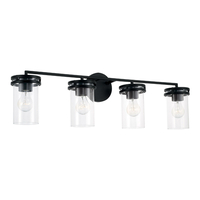  Fuller 4 or More Bulb Bathroom Lighting - Matte Black
