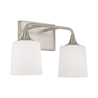  Presley 2 Bulb Bathroom Lighting - Brushed Nickel