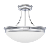  Semi Flush Mount Ceiling Light - Chrome