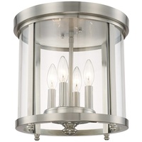  Flush Mount Ceiling Light - Brushed Nickel