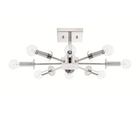  City Semi Flush Mount Ceiling Light - Polished Nickel