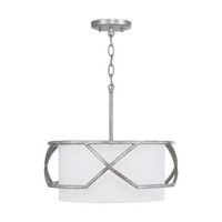  Semi Flush Mount Ceiling Light - Antique Silver