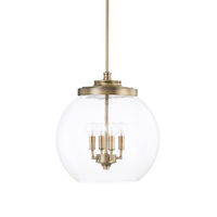  Mid-Century Down Light Pendant Light - Aged Brass