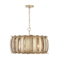  Cayden Down Light Pendant Light - Aged Brass Painted