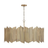  Xavier Linear Pendant Pendant Light - Aged Brass