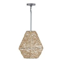  Down Light Pendant Light - Natural Jute / Grey