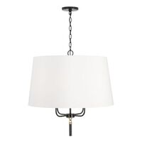  Beckham Up Light Pendant Light - Glossy Black / Aged Brass