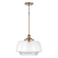  Miller Down Light Pendant Light - Aged Brass