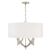  Sylvia Drum Pendant Pendant Light - Antique Silver