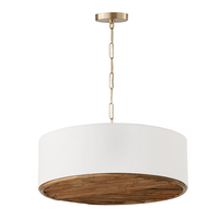  Soleil Down Light Pendant Light - Matte Brass