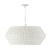  Boca Down Light Pendant Light - Chalk White