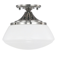  Capital Ceiling Semi Flush Mount Ceiling Light - Polished Nickel