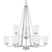 Mid Sized Chandelier 34-1/4" Width