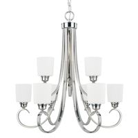  Hayden Mid Sized Chandelier Chandelier - Polished Nickel