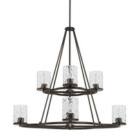  Collier Large Foyer Chandelier Chandelier - Urban Brown