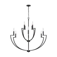  Palmer Large Foyer Chandelier Chandelier - Matte Black