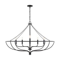  Nira Large Foyer Chandelier Chandelier - Matte Black