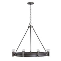  Ashton Linear Pendant Pendant Light - Carbon Grey / Grey Iron