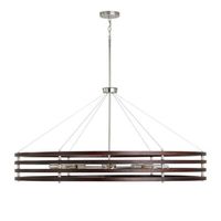  Dalton Large Foyer Chandelier Chandelier - Dark Wood / Polished Nickel