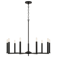  Portman Mid Sized Chandelier Chandelier - Matte Black