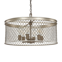  Eastman Entrance / Foyer Pendant Light - Silver and Bronze