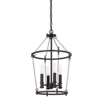  Lancaster Entrance / Foyer Pendant Light - Black Iron