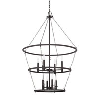  Lancaster Entrance / Foyer Pendant Light - Black Iron