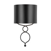  Sonnet 1 Bulb Wall Sconce - Matte Black