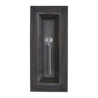  Ashton 1 Bulb Wall Sconce - Carbon Grey / Iron