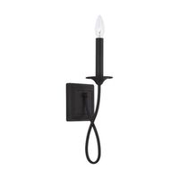  Vincent 1 Bulb Wall Sconce - Black Iron