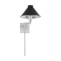  Independent 1 Bulb Wall Sconce - Black Tie