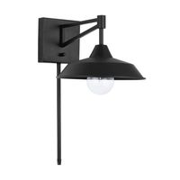  Independent 1 Bulb Wall Sconce - Matte Black