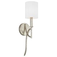  Sylvia 1 Bulb Wall Sconce - Antique Silver