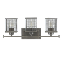  Carson 3 Bulb Bathroom Lighting - Graphite