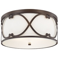  Alexander Flush Mount Ceiling Light - Burnished Bronze