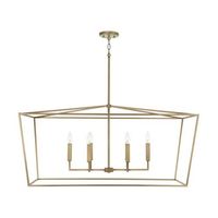  Thea Linear Pendant Pendant Light - Aged Brass