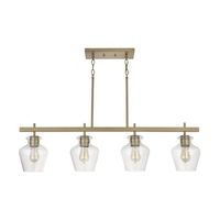  Danes Linear Pendant Pendant Light - Aged Brass