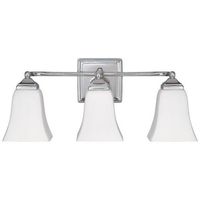  3 Bulb Bathroom Lighting - Polished Nickel