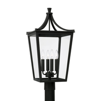  Adair Post Light Outdoor Wall Light - Black