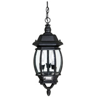  French Country Hanging Hanging Lantern - Black